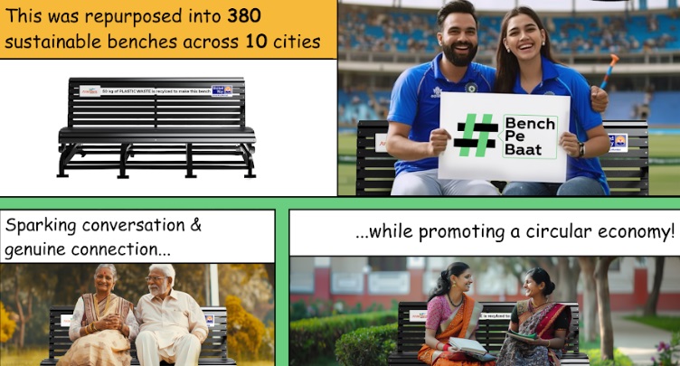 Coca-Cola installs benches from recycled plastic waste to promote sustainability